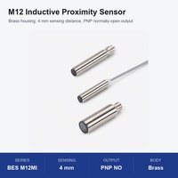 Sensor Proximitas Induktif Balluff BES M12 MI-PSCNOC40B-S04GS049BV02 Baru Tersedia, Tahan Api, Jarak Deteksi 4mm, DC