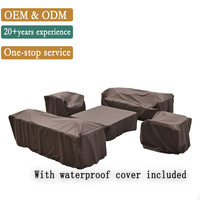 Muebles de Exterior de Mimbre Sintético de Estilo Moderno para Hoteles, Tumbona Redonda Modular para Piscina, Tumbona de Lujo para Patio con Cubierta