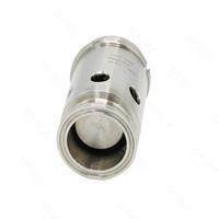 Mini Valve sanitaire à trois pinces en acier inoxydable, sortie d'air sous vide, soulagement de sécurité, Valve respiratoire