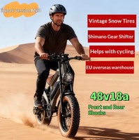 Scooter Électrique M20 Rétro Urbain pour Trajets Quotidiens, Vélo Électrique Tout-Terrain, Vélo à Neige, Vitesse Variable, Antidérapant, Non Pliable, Livraison Possible en Europe