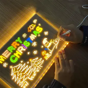 Writing Board Illuminated Erasable Neon led glowing custom message board