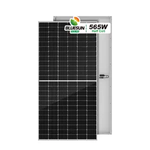 Bluesun 500W Solar Panel 1000W Bifacial Solar Panel Plate Type All Black Mono Panel Solar 1000W For Home Use