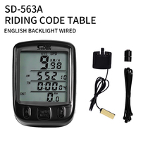 Velocímetro Digital Multifunción con Pantalla Grande y Sensor con Cable para Bicicleta de Carretera, Impermeable, Ordenador para Bicicleta