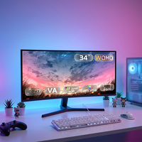 Cadena de Suministro Estable, Monitor de Juegos Curvo Ultraancho de 34 Pulgadas y 180Hz para Mayoristas Locales de Electrónica