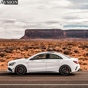 Kit de carrocería de parachoques automotriz Facelift para Mercedes Benz <span class=keywords><strong>CLA</strong></span> clase W117 2013-2019 cambio a estilo CLA45 <span class=keywords><strong>AMG</strong></span> incluye parachoques delantero - Product Image 5