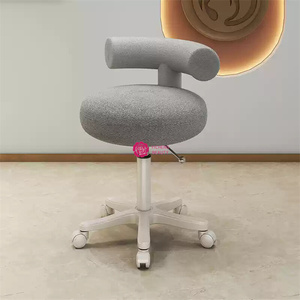 Yicheng Beauty, superventas, silla de maestro de peluquería, taburete redondo para decoración de uñas <span class=keywords><strong>en</strong></span> casa para peluquerías con ruedas a la venta - Product Image 2