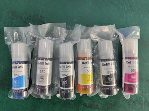 Tinta sublimasi Premium 552 555 114 untuk Epson L8180 Et8500 Et8550 Et-8500 Printer Eco ------- enam warna Set GY/PBK/C/<span class=keywords><strong>M</strong></span>/Y - Product Image 4