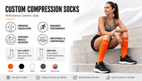 Chaussettes de compression pour joueurs de basket-ball, soutien des mollets, chaussettes de sport pour l'entraînement en salle de sport, Crossfit, entraînement à haute intensité