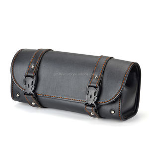 Sacoche de selle universelle pour <span class=keywords><strong>moto</strong></span>, fourche avant noire, guidon, rangement de baril de queue de course pour <span class=keywords><strong>Kawasaki</strong></span> Honda Suzuki Yamaha - Product Image 3