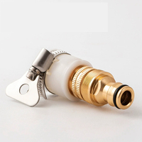 Adaptateur de robinet universel 3-en-1 pour tuyau d'arrosage, raccords de machine à laver et lavage de voiture, 15-23mm