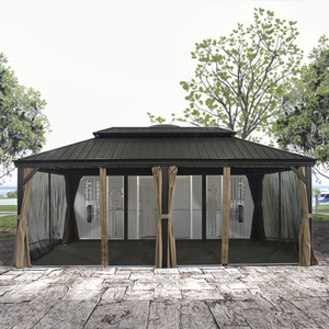 Chuyên nghiệp cứng hàng đầu đôi mái <span class=keywords><strong>gazebo</strong></span> nhiệm vụ nặng nề 6 3x4 12*20 nhôm mái <span class=keywords><strong>gazebo</strong></span> cho Bán Sỉ - Product Image 5