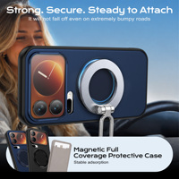 Anneau magnétique personnalisé 360 °   Étui de protection pour Xiaomi 17 Pro Note 15 14 15C Redmi 15A, protection antichoc de l'objectif de l'appareil photo, coque de luxe
