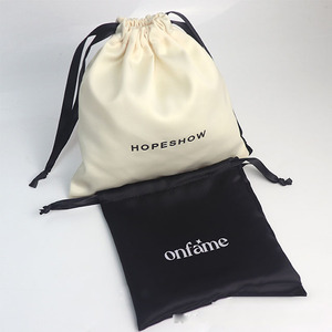 Custom Luxury Satin Drawstring Jewelry <b>Bag</b> Color Ding Cloth Bundle Pocket Jewelry Storage <b>Bag</b> Dust Pouch with Logo Print - Product Image 5
