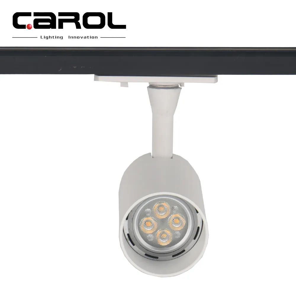 Carol Warna Hitam Putih Rel Aloi Aluminium 2 3 Kabel Gu10 Rangka Lampu Jalur