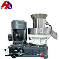 Machine à granulés à matrice annulaire de petite taille pour le traitement de la biomasse (herbe, tiges de coton) avec moteur 220V, pompe et moteur haute productivité
