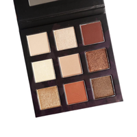 Palette de 9 fards à paupières personnalisée haute pigmentation pour la vie quotidienne, maquillage végétalien, waterproof, luxe, soyeux, en carton