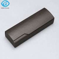 Étui à lunettes rectangulaire en cuir PU semi-rigide, directement de l'usine, pour la protection des lunettes de soleil