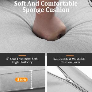 Ensemble <span class=keywords><strong>de</strong></span> meubles <span class=keywords><strong>de</strong></span> patio en <span class=keywords><strong>aluminium</strong></span> gris argenté, 4 pièces, avec coussin en polyester <span class=keywords><strong>de</strong></span> 10 cm, pour l'extérieur, la terrasse, le <span class=keywords><strong>jardin</strong></span> - Product Image 3