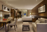 Meubles de chambre d'hôtel en bois modernes de luxe de Park Hyatt Sydney 5 étoiles avec service ODM OEM pour les appartements