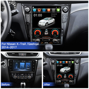HFMidia Autoradio 12,1 pouces avec écran vertical, Bluetooth, multimédia vidéo pour Nissan X-Trail / Qashqai 2014-2017, récepteur audio de voiture - Product Image 5