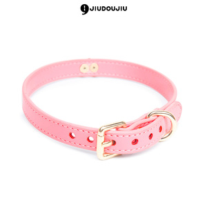 Leather SM erotic <b>collar</b>, <b>BDSM</b> toy, neck ring, adult sex toy, female dog leash, bondage and traction. - Product Image 3