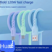 OEM kabel Data USB mikro Tipe C, kabel Data USB mikro ponsel datar tembaga murni untuk ponsel dan Samsung, kabel pengisian cepat Tipe C