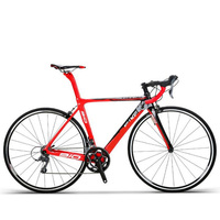 Vélo de route super léger entièrement en fibre de carbone vélo de course 700C en stock vélo de route en carbone 21 vitesses complet
