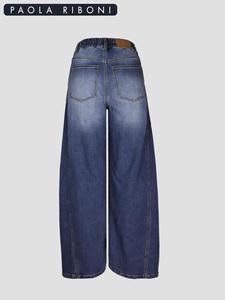 Jean en denim ample et respirant pour femme, coupe décontractée, bleu pierre délavé, écologique et tendance - Product Image 3