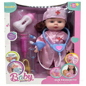 Muñeca de Juguete Prestige con Accesorios de Doctor, Estetoscopio, Jeringa, Biberón, Traje Rosa para Niñas de 3+ Años, Juego Educativo - Product Image 1