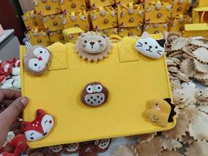 Top Quality Solid Color Portable <b>Thick</b> Large Capacity Reusable <b>Felt</b> Shopping Tote Bag With Custom Printed Logo - Product Image 4