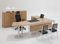 Table de bureau blanche Bureau exécutif moderne Bureau d'ordinateur de bureau Escritorio Oficina