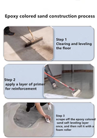 Peinture époxy à sable coloré auto-nivelante pour hôpitaux et garages Application liquide à effet marbre Peinture polyuréthane