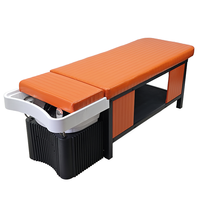 Douche à circulation d'eau orange Offre Spéciale Shampooing thaïlandais Spa Bed Plumbed