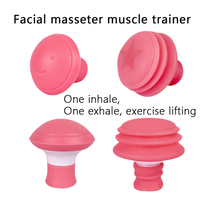Ejercitador de músculos faciales para reafirmar la piel para la cara de las mujeres, cuello y mandíbula, máquina portátil de ejercicio Facial de silicona para levantar