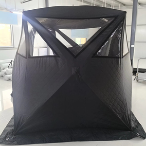 Tente de sauna portable 5 côtés OEM, tente de sauna durable pour l'extérieur avec poêle pour le camping d'hiver / la pêche sur glace / le <span class=keywords><strong>spa</strong></span> - Product Image 4