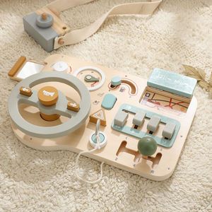 Nuevo Tablero de Actividades de Madera, Juguete Educativo Sensorial Esencial para el Desarrollo de la Inteligencia de Niños Pequeños - Product Image 1