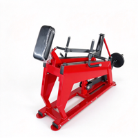 Machine à ramer assise unilatérale à charge par plaques, robuste, pour usage commercial en salle de sport, avec structure en acier pour la sécurité du dos et des pectoraux