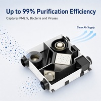 Ventilateur de récupération d'énergie à haute pression statique 200 Pa, 350 m³/h ERV avec cœur d'enthalpie lavable, récupération de chaleur 84