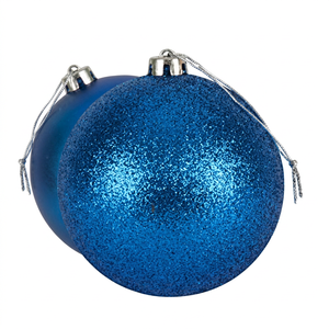 3-Pack 150mm (6) Extra <b>Large</b> Sphere Baubles Electroplating Plastic Shiny Matte Glitter Shatterproof Christmas Decoration - Product Image 1
