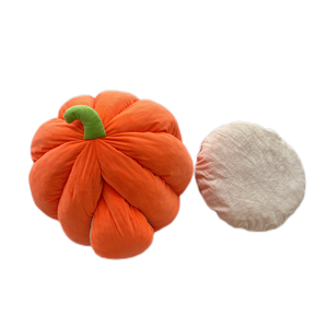Cama para perro y gato, cómoda y redonda de calabaza, capucha extraíble de felpa esponjosa personalizada - Product Image 2