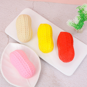 Grand jouet anti-stress en forme d'arachide, simulation réaliste, en plastique, vente en gros pour enfants, jouets pour soulager le stress - Product Image 1