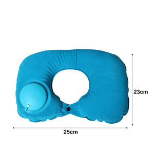 Oreillers de voyage portables écologiques à prix avantageux, logo personnalisé, siège de <span class=keywords><strong>voiture</strong></span>, gonflables à l'air, floqués, en forme de U, légers, auto - Product Image 6