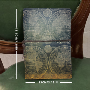 A6 <span class=keywords><strong>Journal</strong></span> Idéal pour les contacts avec les médias des spécialistes des relations publiques Idées de communiqués de presse et récapitulatifs de campagne avec Vintage World Maps et Circ - Product Image 4