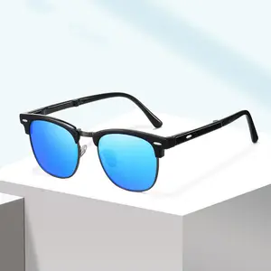 2023 Fashion classic Sunglasses for men women folding frame Sunglasses polarized lens