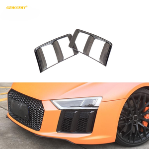 Parfaitement adapté aux évents de grille de brouillard de pare-chocs avant en Fiber de carbone sec pour Audi <span class=keywords><strong>R8</strong></span> <span class=keywords><strong>V10</strong></span> <span class=keywords><strong>Plus</strong></span> Coupé 2 portes 16-18 - Product Image 1