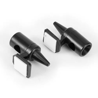 2 pièces de sifflets de sécurité automobile XMAXVISION de haute qualité, universels, en ABS noir, accessoires extérieurs