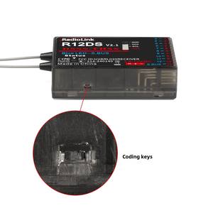 Radiolink R12DS, Control Remoto de 12 Canales con Doble Antena para Drones, 2.4GHz, Compatible con Señal SBUS/PWM, Piezas para Drones de Carreras Multieje - Product Image 1