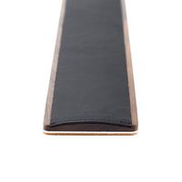 Repose-poignet pour clavier en cuir noir confortable Samdi, coussin en mousse à mémoire de forme, support pour souris pour le bureau