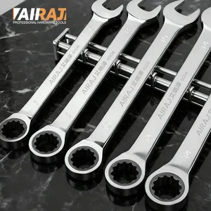 Juego de Llaves de Trinquete AIRAJ de 72 Dientes, Acero al Cromo-Vanadio, Herramientas Manuales Métricas, Llaves de Tubo, Destornillador <span class=keywords><strong>para</strong></span> Fontanería, Mecánica de Motocicletas - Product Image 1