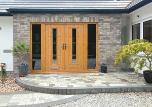 Porta d'Ingresso <span class=keywords><strong>Grandiosa</strong></span> e Personalizzabile per Ville di Lusso e Resort di Prestigio, Porta in Legno Massello per Entrata Residenziale - Product Image 5